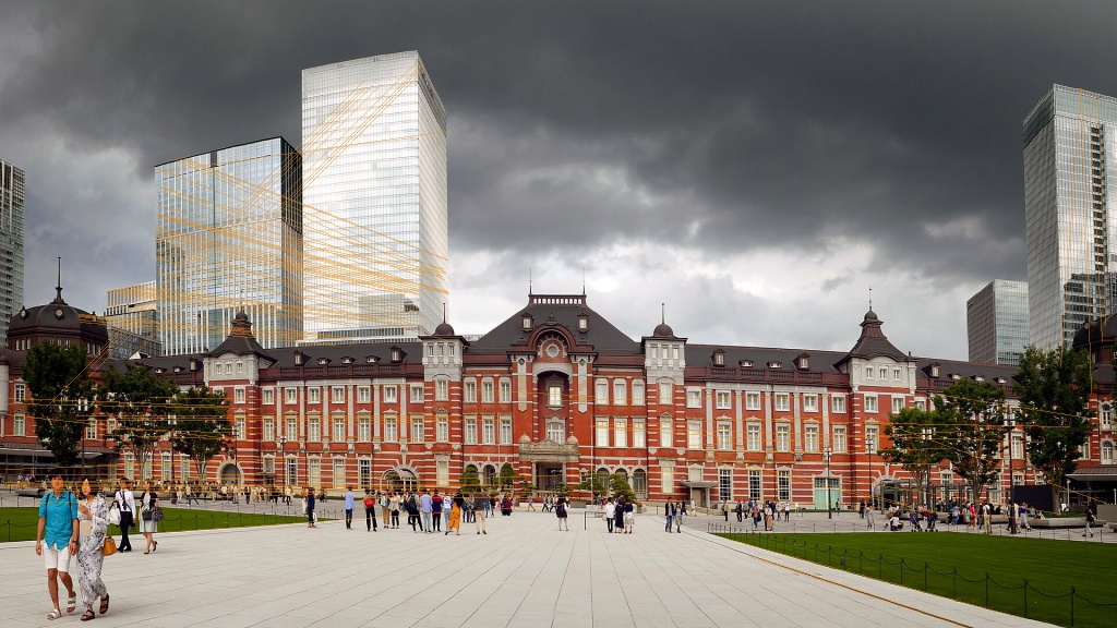 Tokyo Station top Hough lines